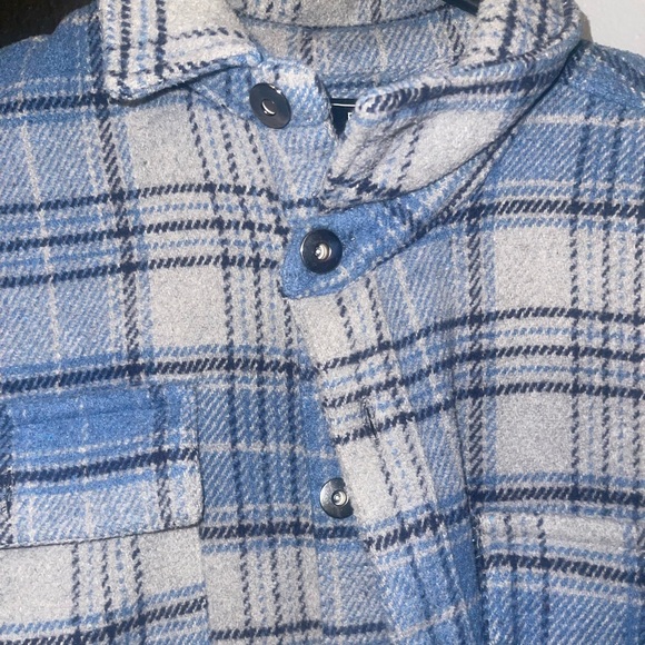 Forever 21 Blue Plaid Jacket - Picture 3 of 4